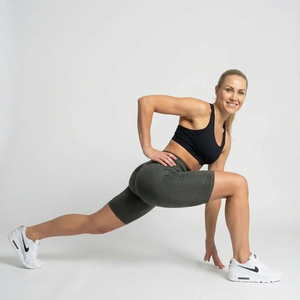 Krótkie legginsy Cellumove 3D – ciemnoszare