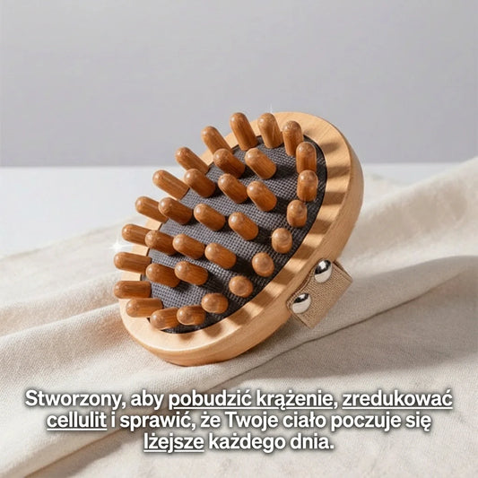 Drewniany masażer antycellulitowy – Pobudza masażu nawilżającego