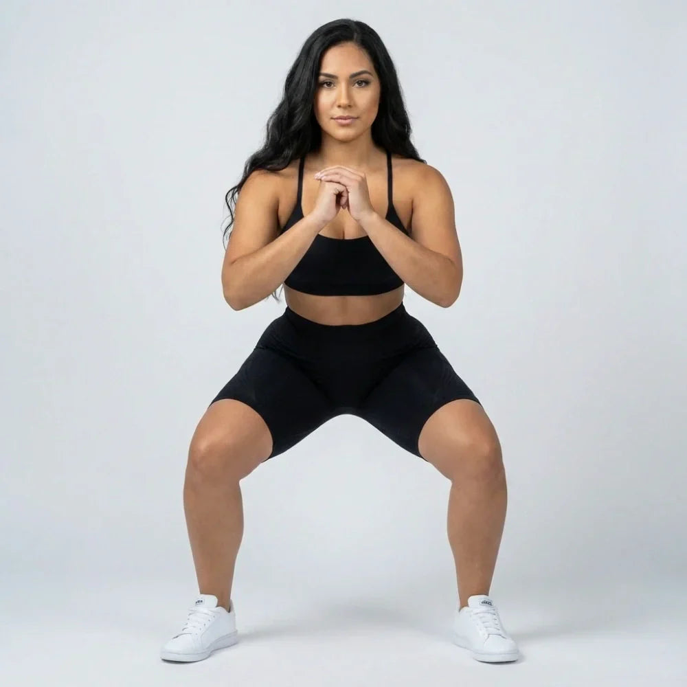 Krótkie legginsy Cellumove 3D – klasyczna czerń