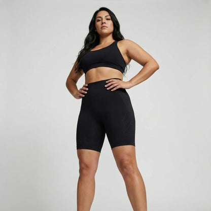 Krótkie legginsy Cellumove 3D – klasyczna czerń