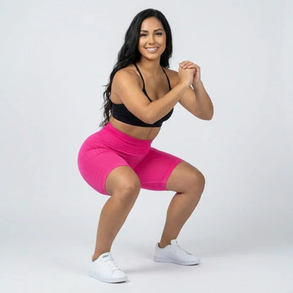 Krótkie legginsy Cellumove 3D – intensywny róż